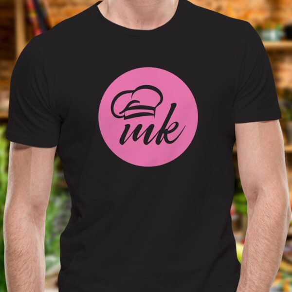 Черна тениска Mate Kitchen с щампа MK