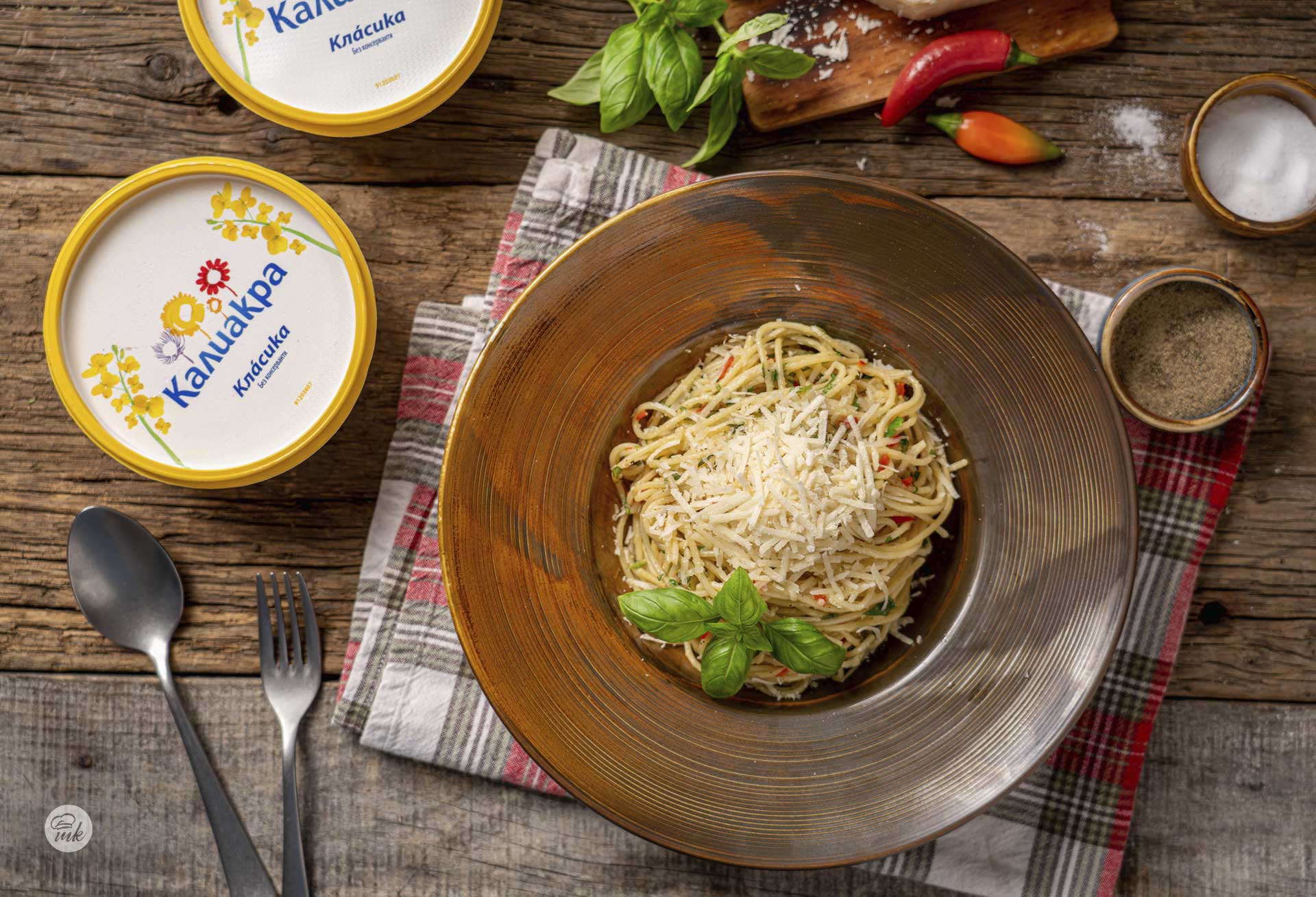 Спагети Алиоли с маргарин “Калиакра Класика”