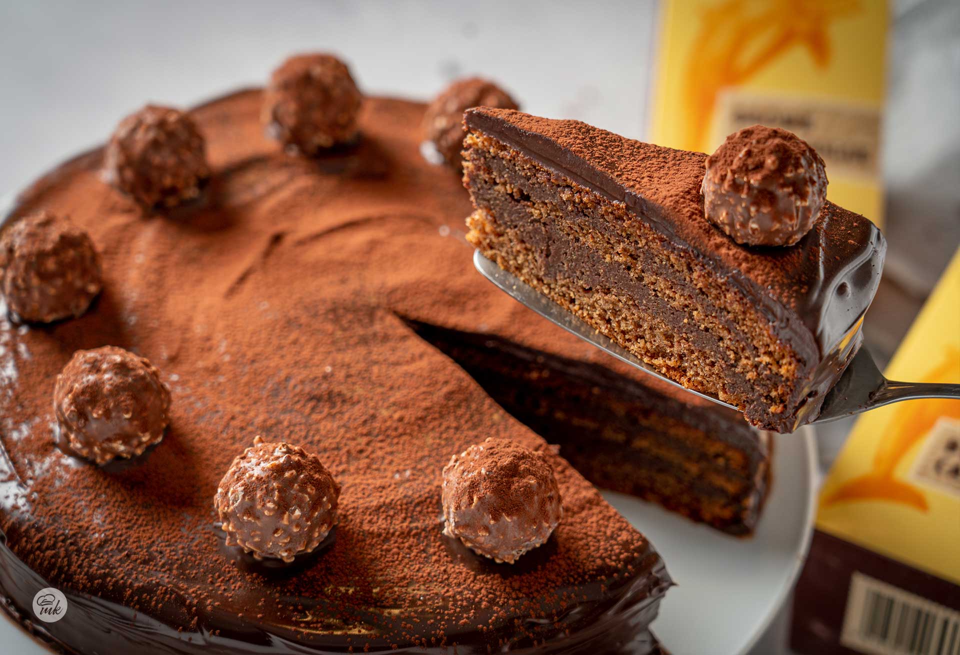 Торта с шоколадов трюфел с кафява тръстикова захар Захира