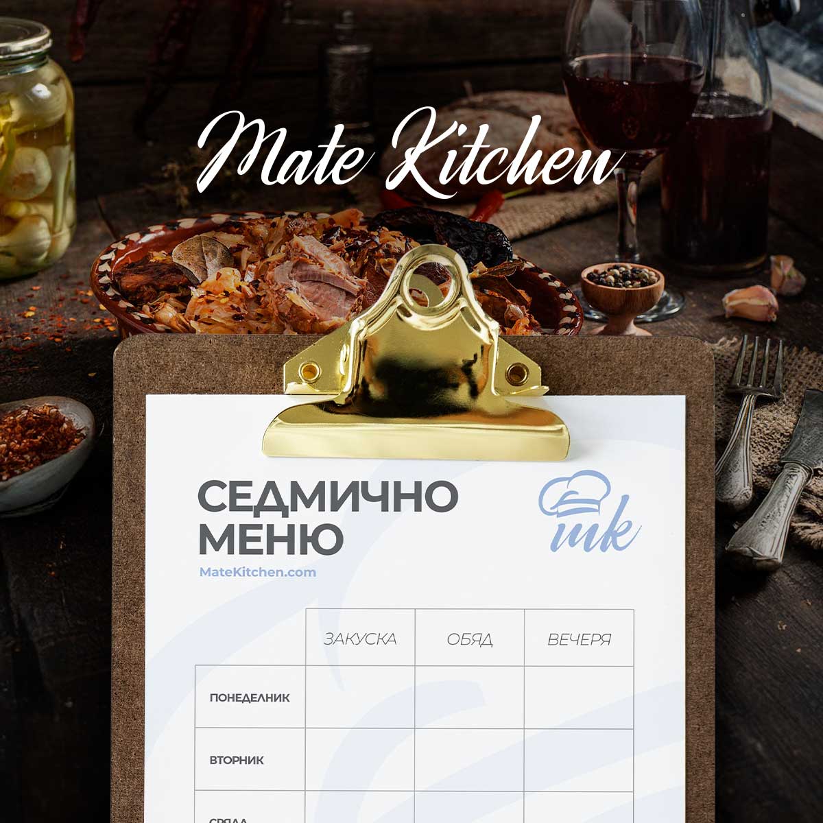 Седмично меню от Mate Kitchen