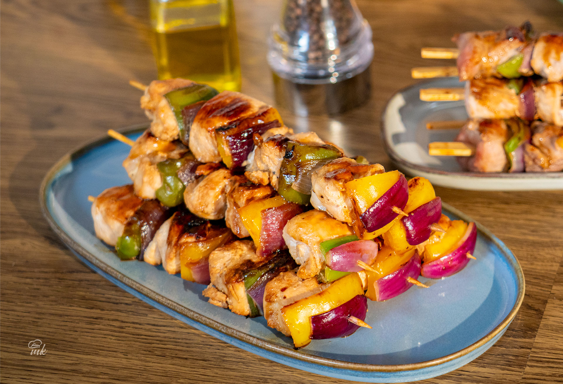 Шишчета с Kikkoman Терияки BBQ сос в корейски стил