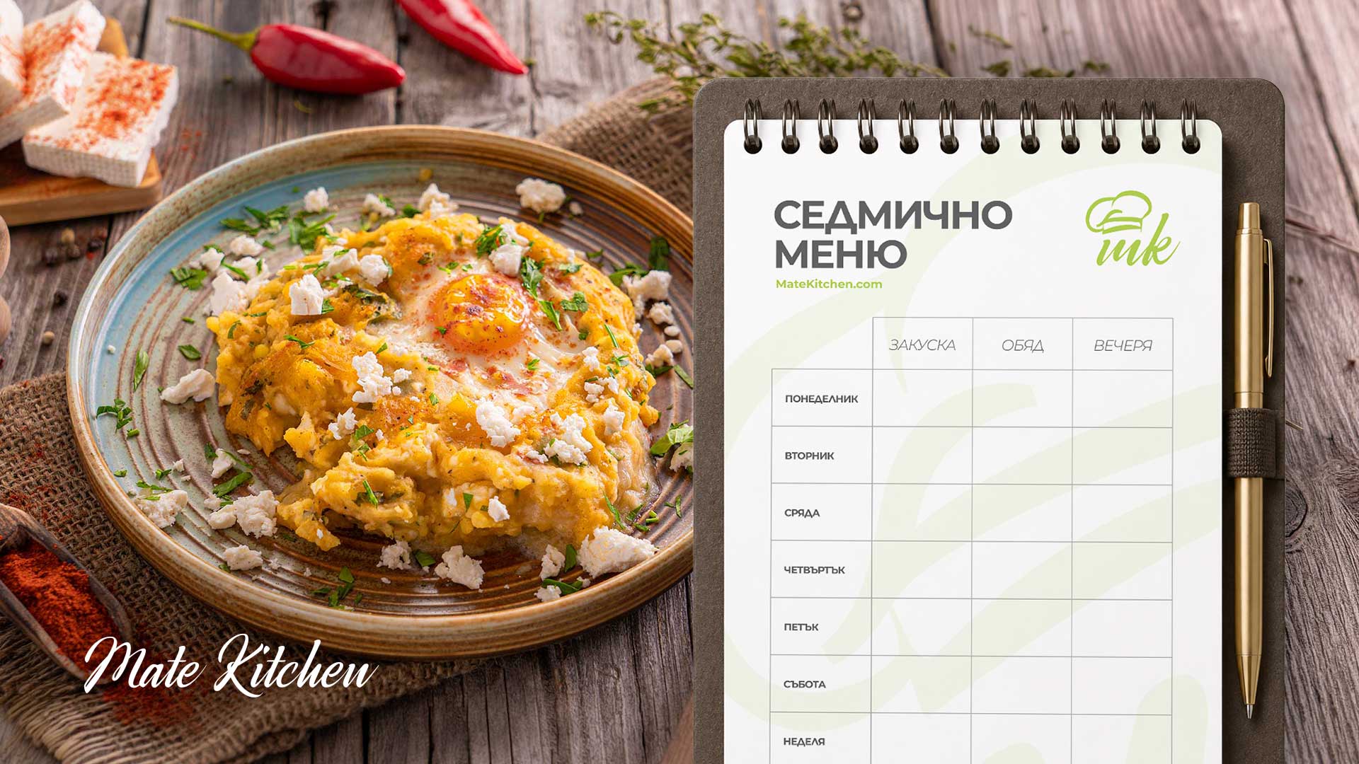 Седмично меню от Mate Kitchen